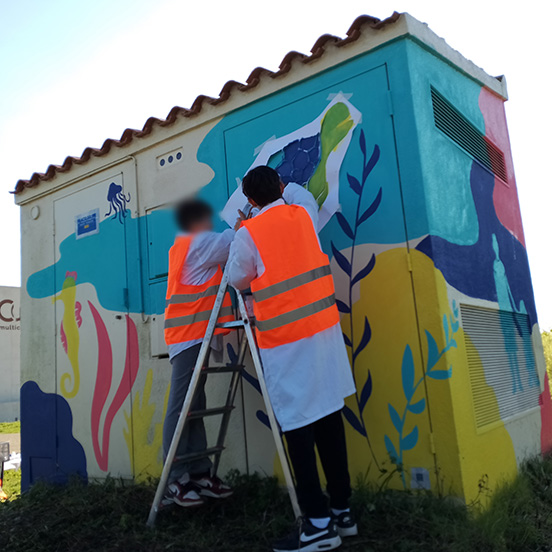 fresque-transforteur-enedis-le-cube-puilboreau-espace-camaieux-3